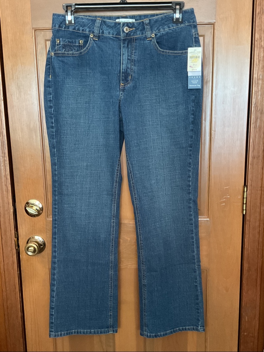 Coldwater Creek Scroll Emblem Jean